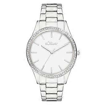 s.Oliver Damen Uhr Armbanduhr Edelstahl SO-4489-MQ