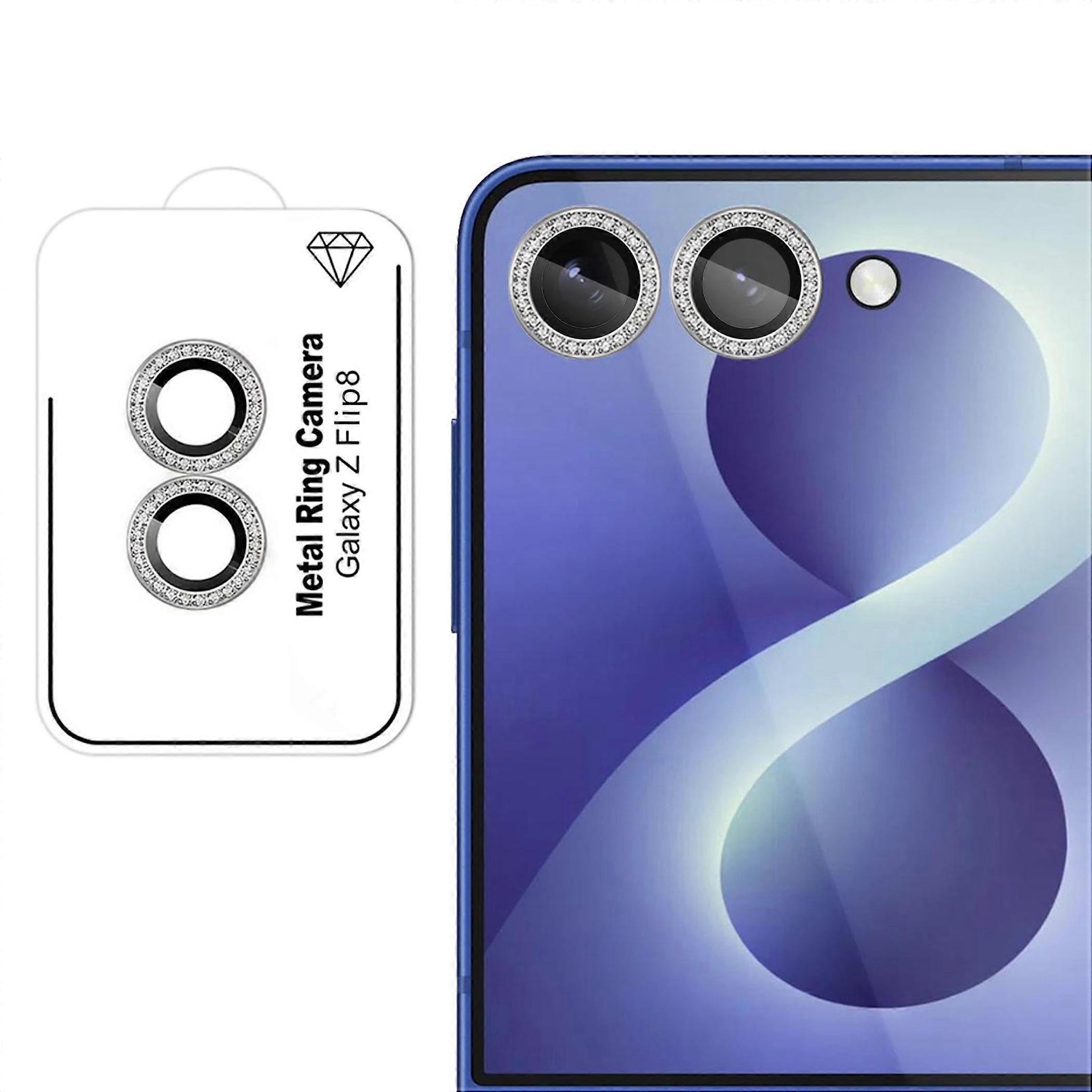 Camera protective glass lens glass for Samsung Galaxy Z Flip8 5G 9H glitter ring