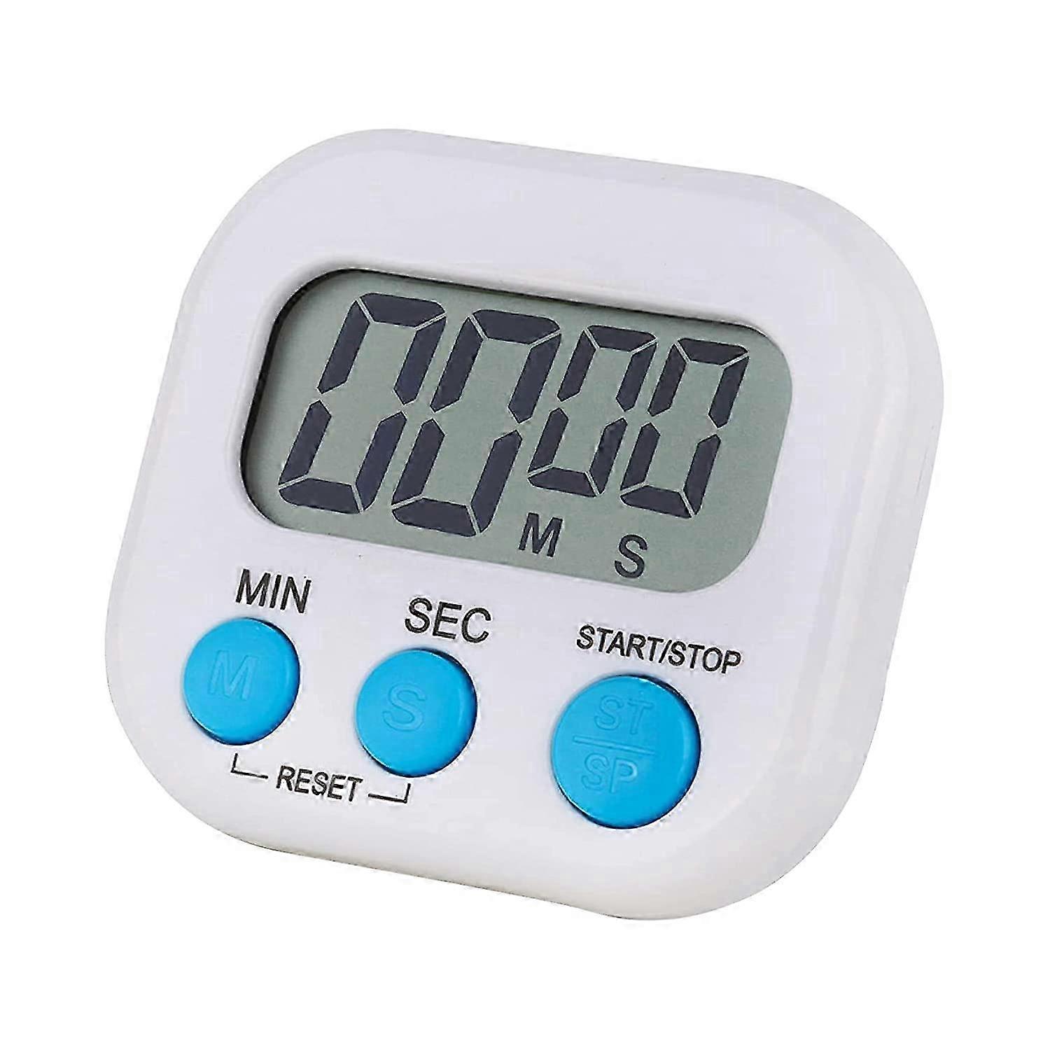 Magnetic Kitchen Timer Clock Digital Visual Timer (White)