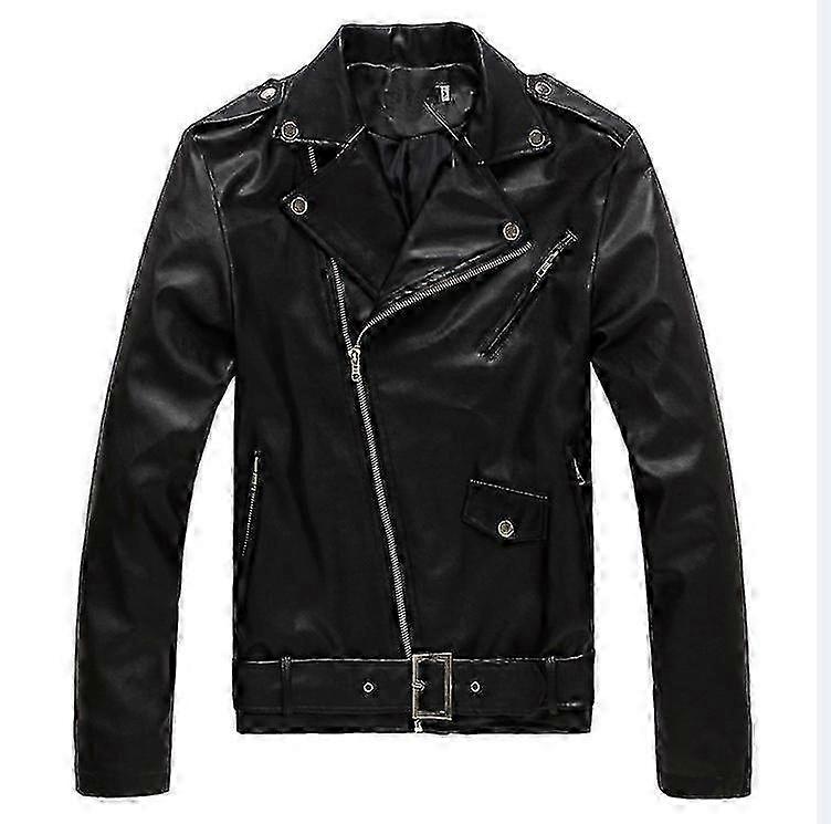 Classic Men's Leather Biker Jacket
