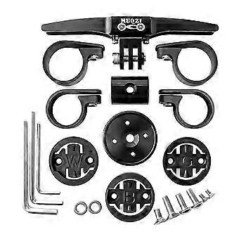 MUQZI TT Handlebar Computer Mount Bike 22.2mm 25.4mm Rest Adapter for Garmin Bryton Wahoo Black, 2mm, 4mmJJ