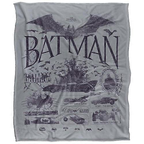 Batman Batmobile Soft Touch Logo Blanket