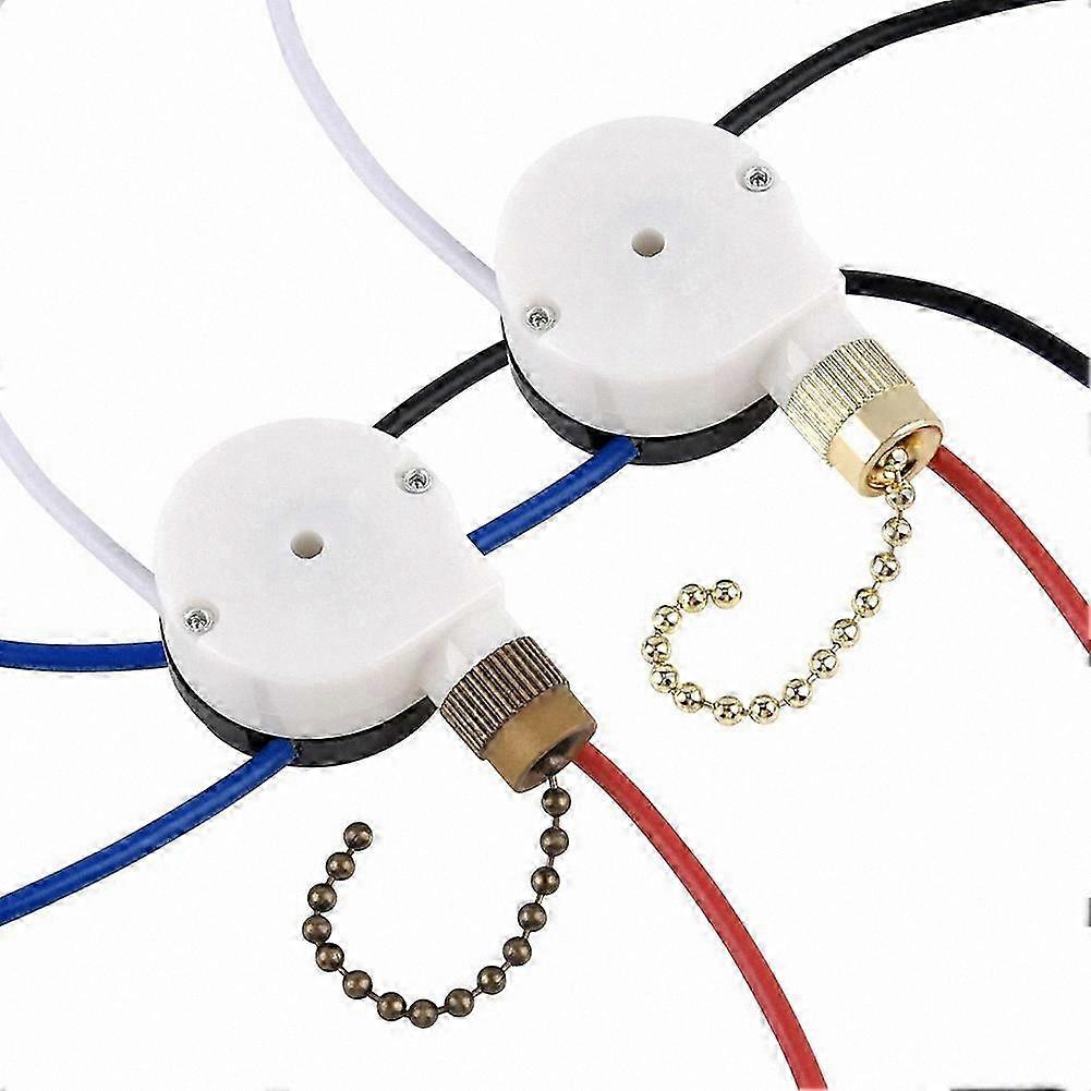 Pull Chain Speed Control Ceiling Fan Switch Kit ZE-208S E89885 3-Speed 4-Wire Replacement Part