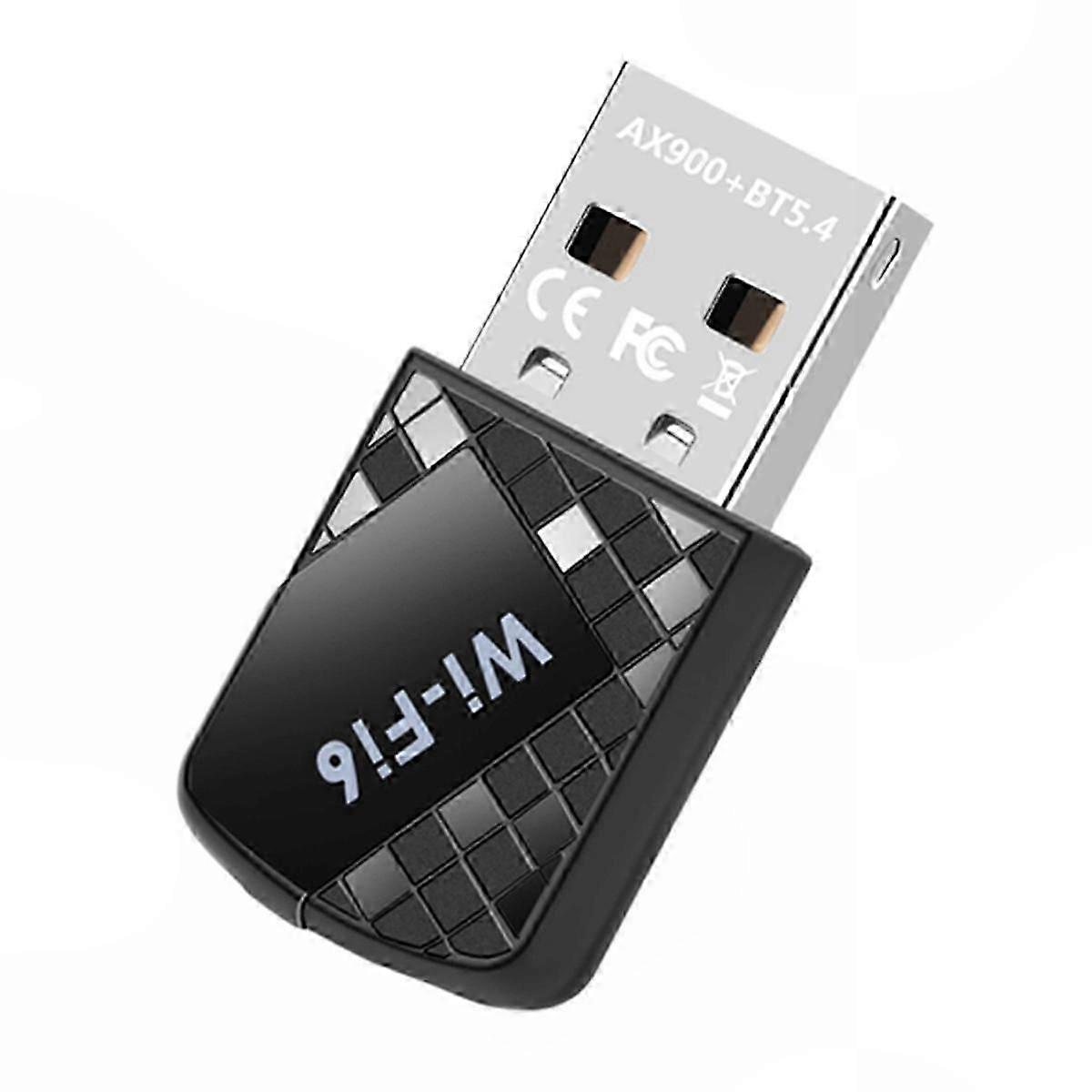 WiFi 6 & Bluetooth 5.4 USB Adapter, AX900 Wireless