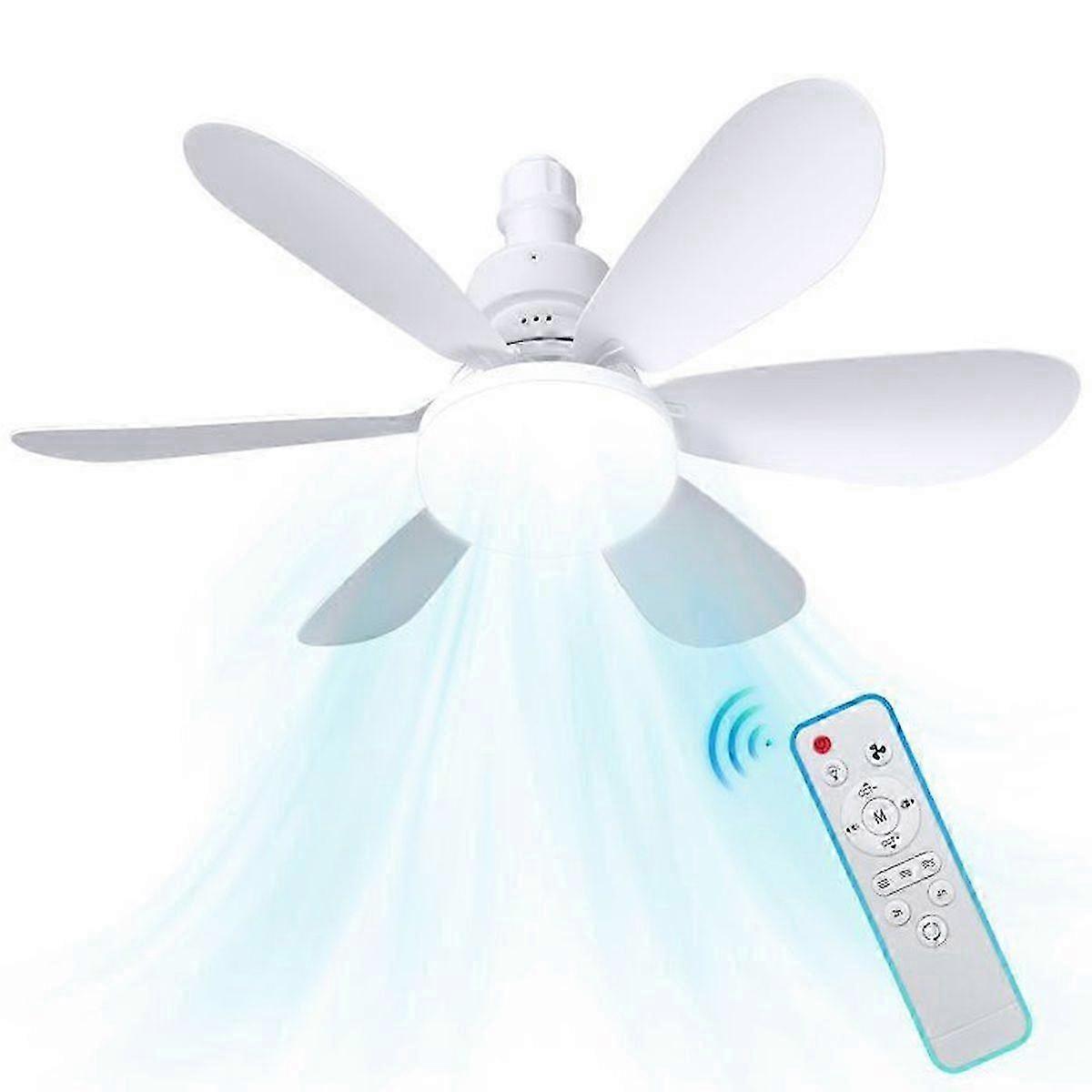 Ceiling Fans with Lights and Remote Control, 40W Dimmable Ceiling Fan, 3 Speeds, Timer