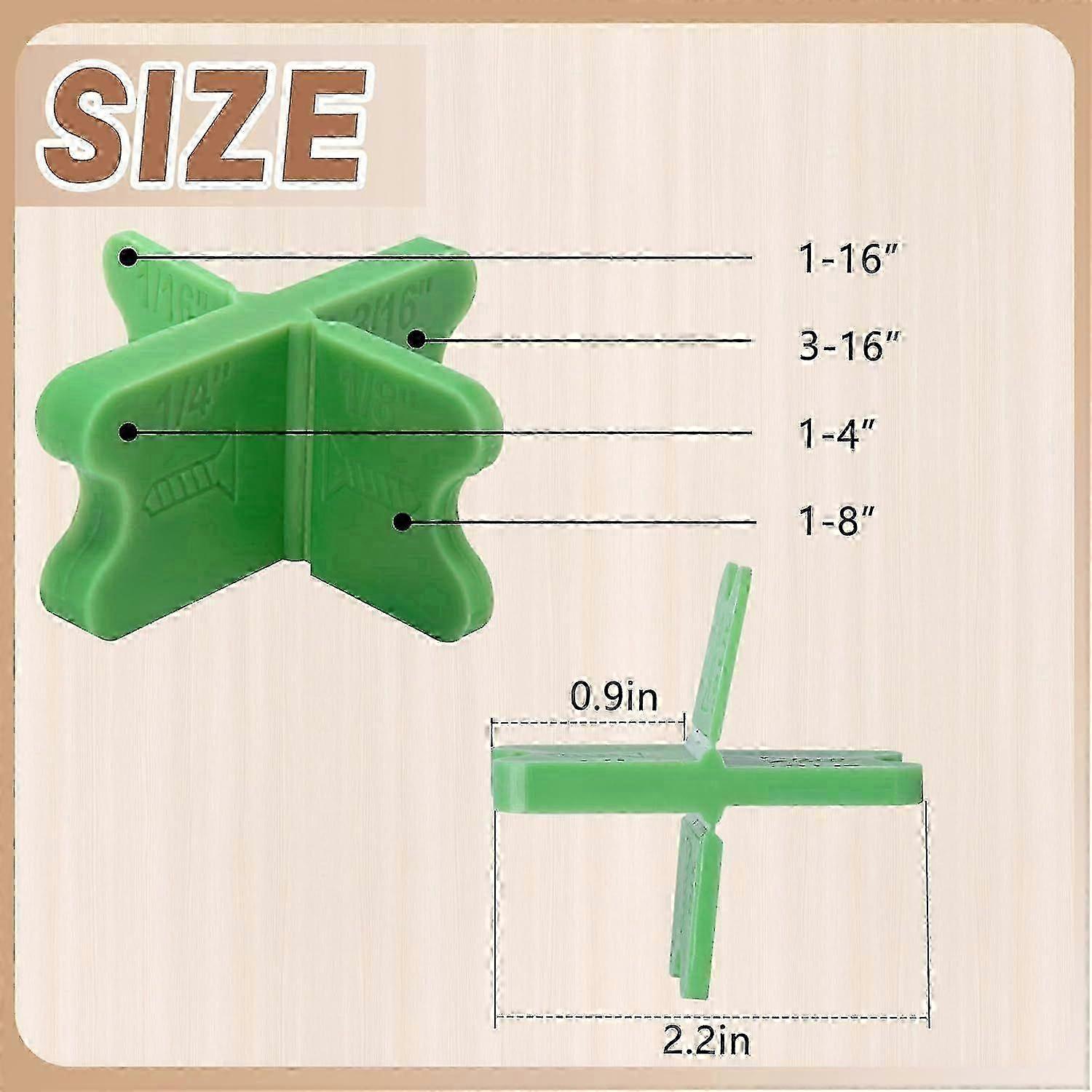 4 Thicknesses ABS Deck Spacer Tool, Quick Deck Board Leveling Spacers for Pressure Treated Composite Decking