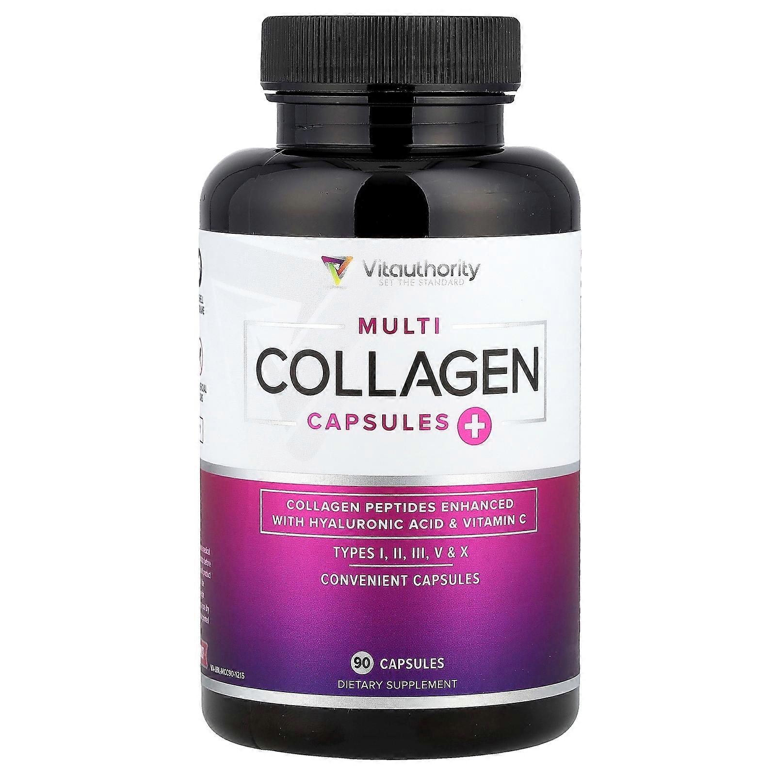 Vitauthority, Multi Collagen Capsules+, 90 Capsules