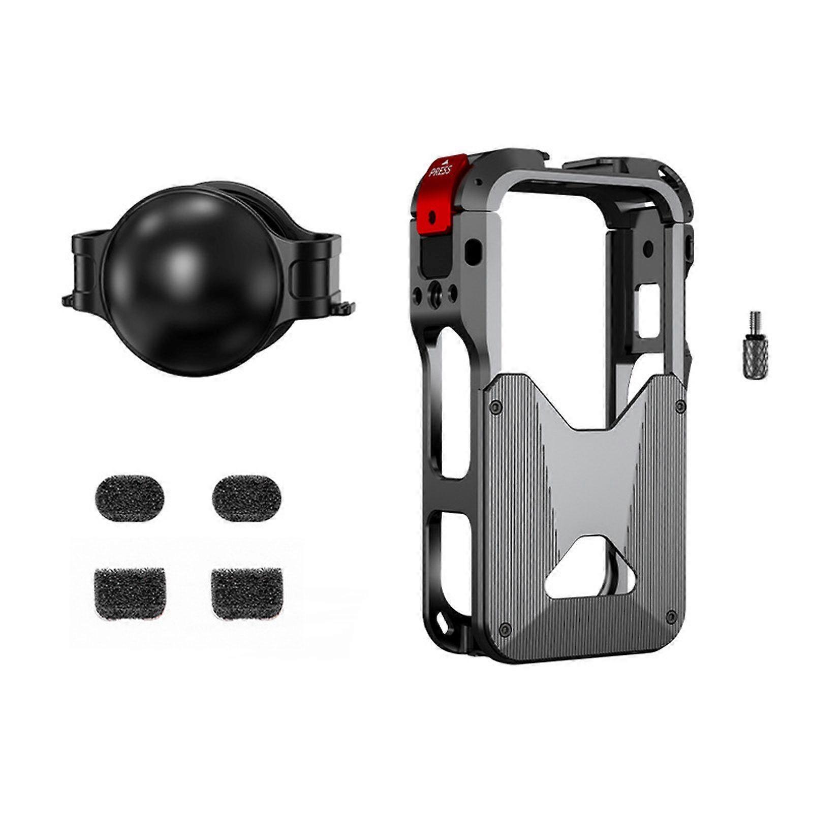 For Insta360 X6 Flymile Heat Dissipation Cage Camera Shockproof Protective Frame