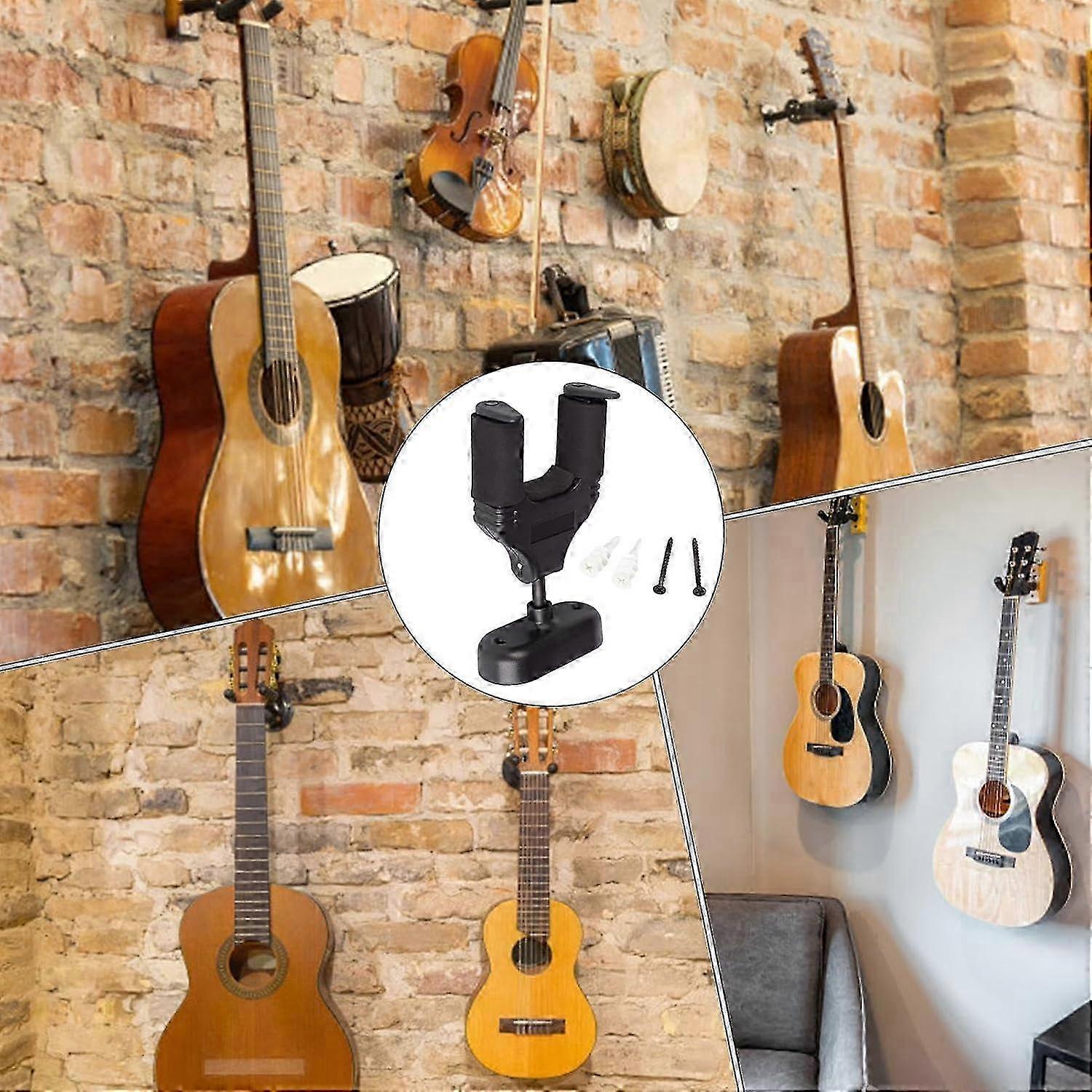 Vertical Bass Guitar Wall Holder With Padding