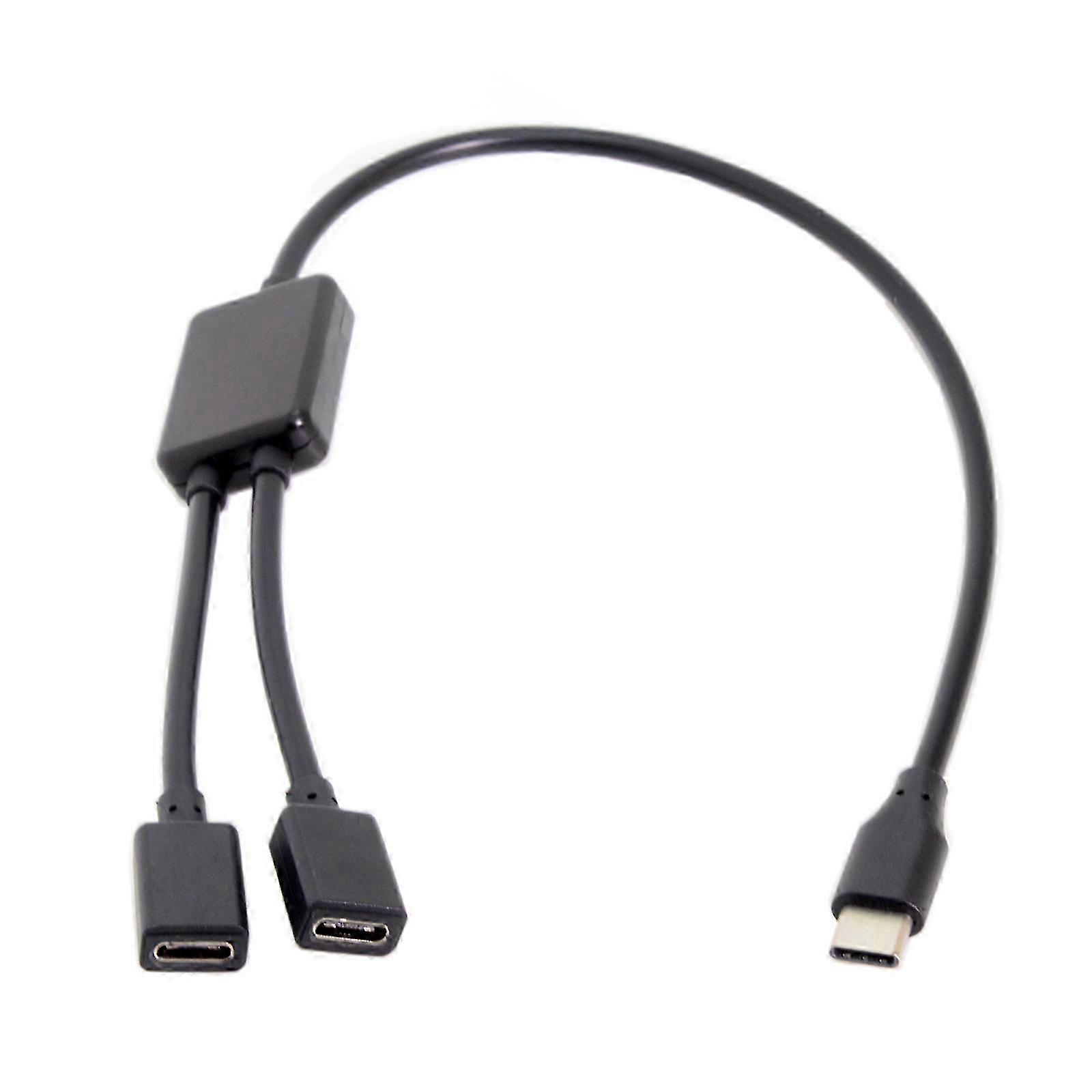 USB C Dual Output Charging Cable