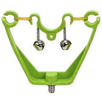 Double Bell Fishing Rod Holder Alarm Indicator Fishing Accessories Tackle Sound Alarm Rod Holder_cc