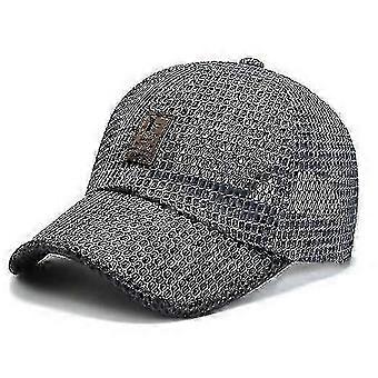 Unisex Breathable Full Mesh Hat, Quick Dry Running Hat, Summer Mesh Baseball Cap Adjustable Cooling Water Sports Hat