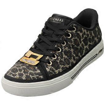 Skechers Slip-ins Arch Fit Arcade Womens Fashion Trainers in Black Leopard