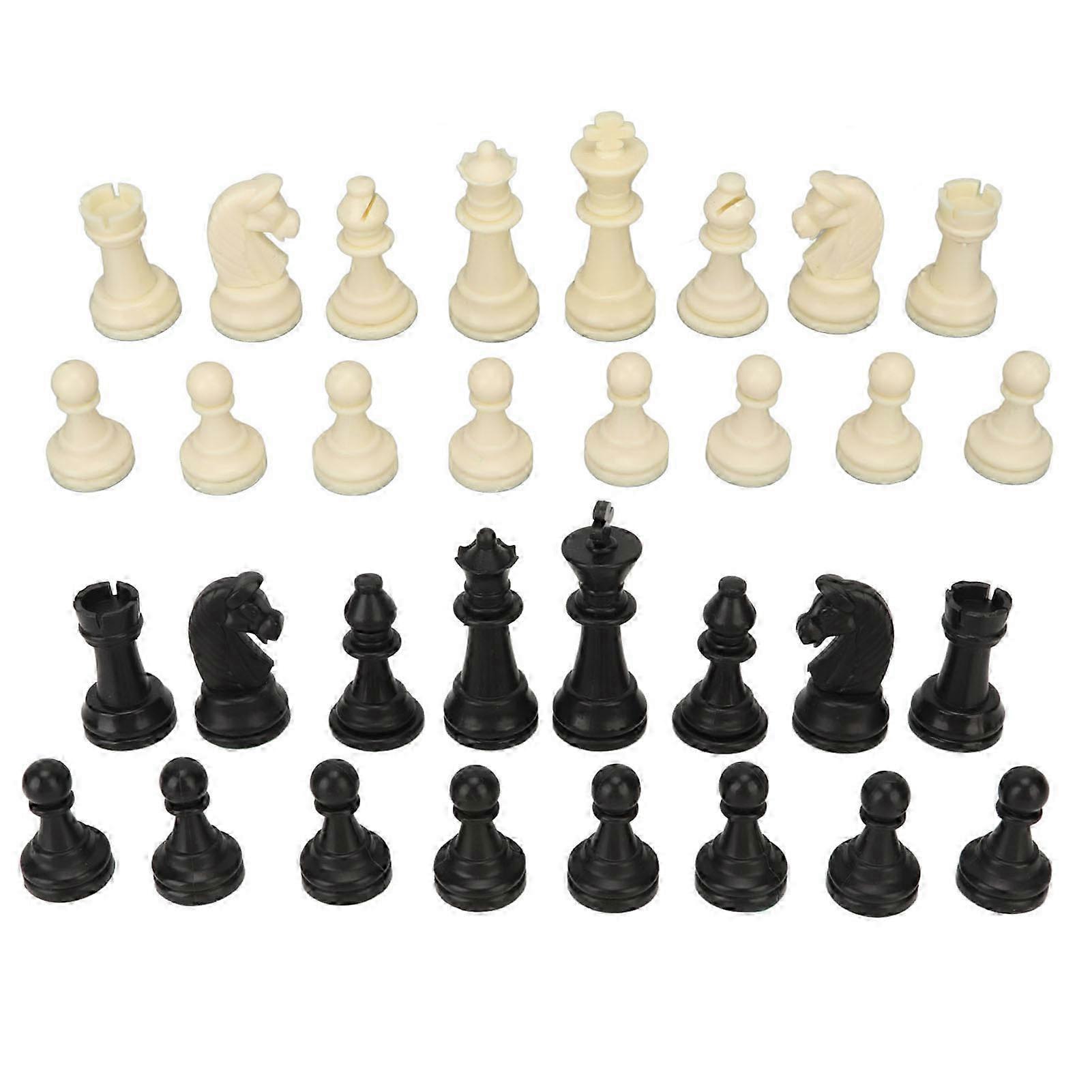 32-Pc Anti-Slip PP Chess Set with Bag