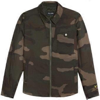 Lyle & Scott Mens Camo Cotton Overshirt