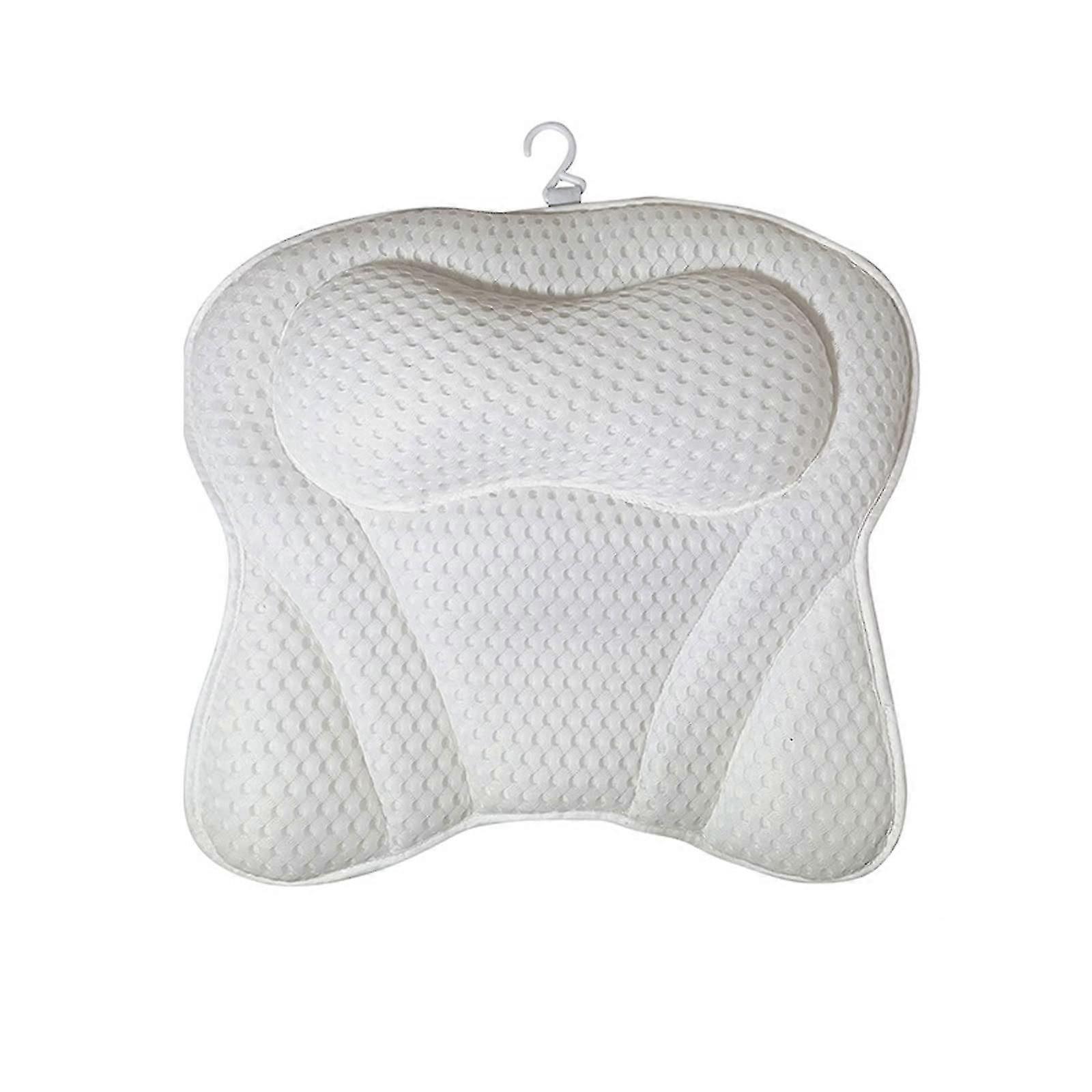 Ergonomic Striped Bath Mesh Pillow