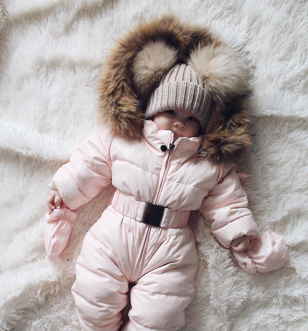 Unisex Baby Hooded Jumpsuit For 0-24 Months Boys Girls Jumpsuit