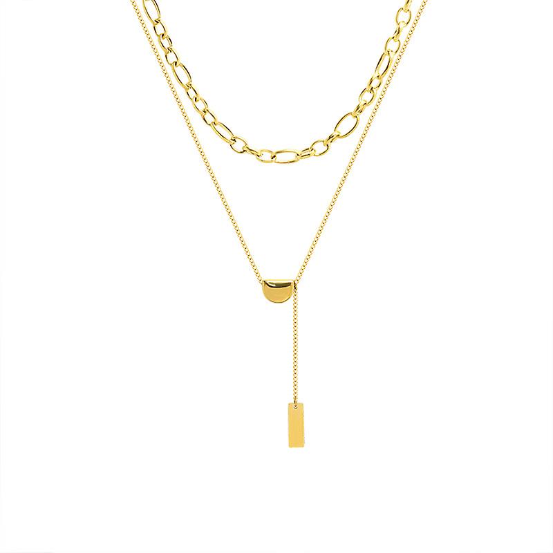 Double Collarbone Chain Necklace