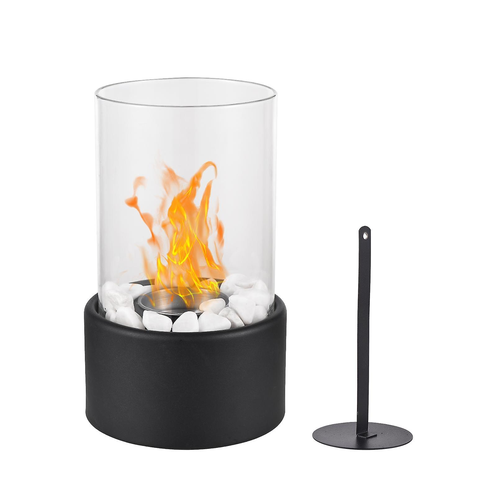 Bioethanol Fireplace Tabletop Fire Pit Bio Fireplace Bowl Pot for Indoor Outdoor Home Garden