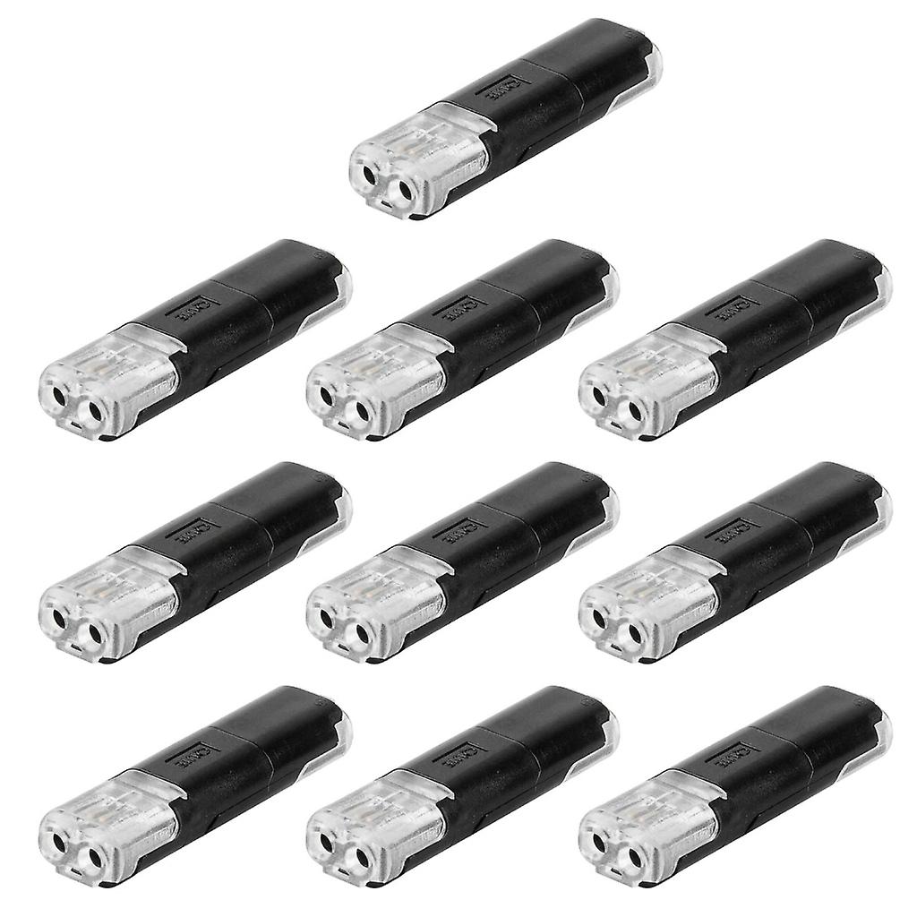 10 Pcs Type-H Wire Cable Plug Connector 2-Pin Plugable Cable Connector Durable