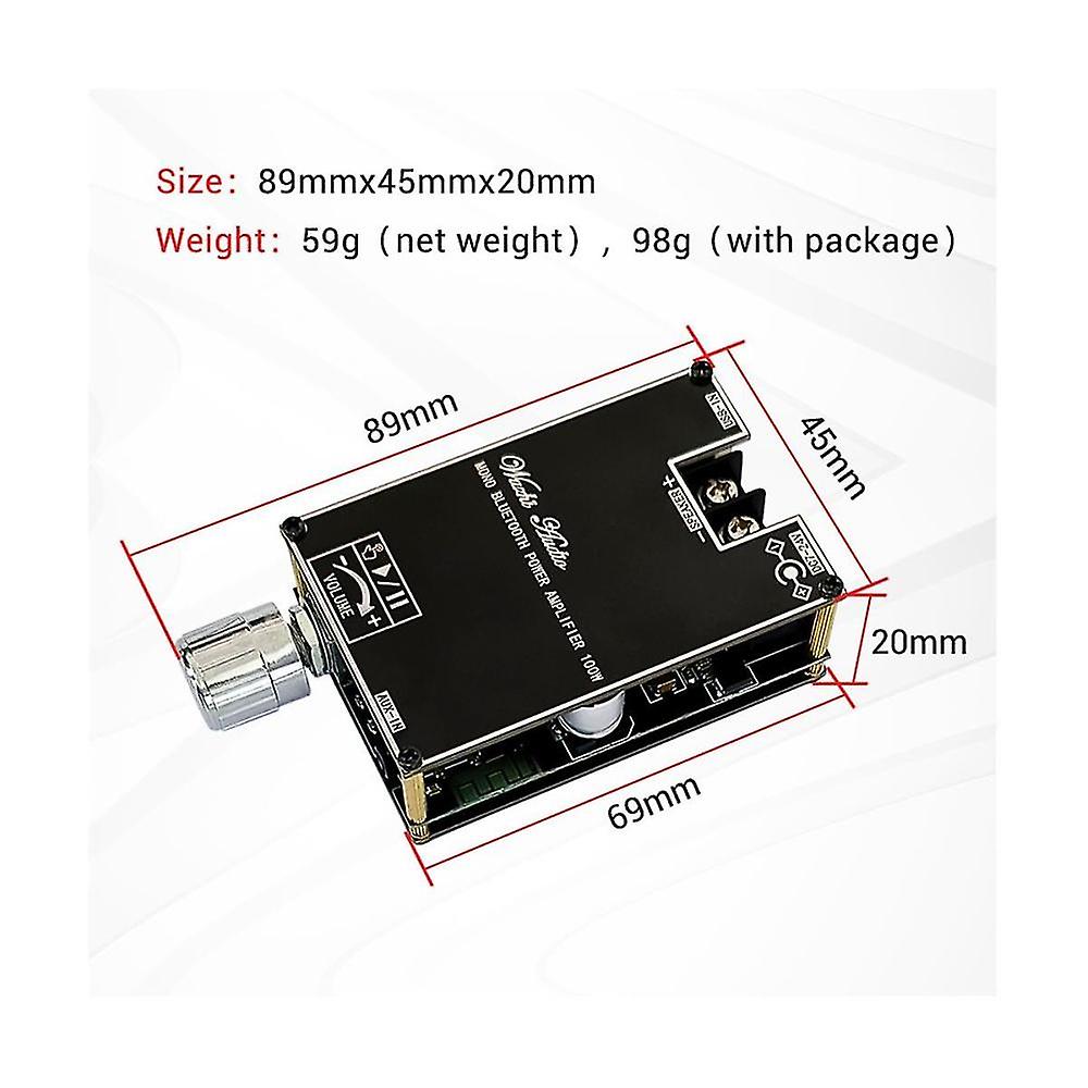 -1001b 100w Mono Bt Audio Power Amplifier Module Tws True Wireless