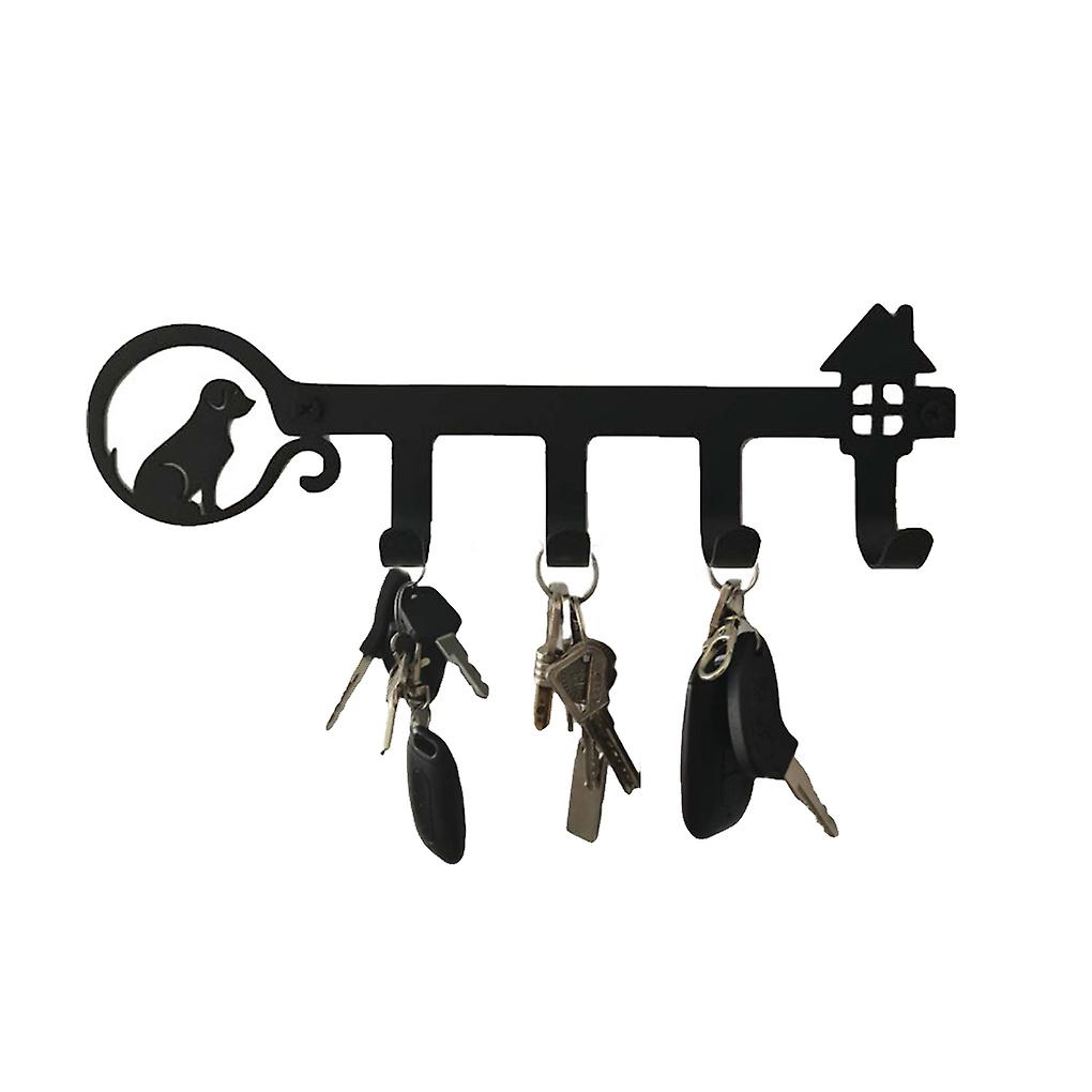 Creative Wall Mounted Hook Coat Hat Holder Rack Iron Hanger