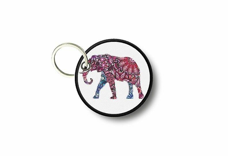 Cle Cles Key Brode Patch Ecusson Elephant Rose Vintage Door