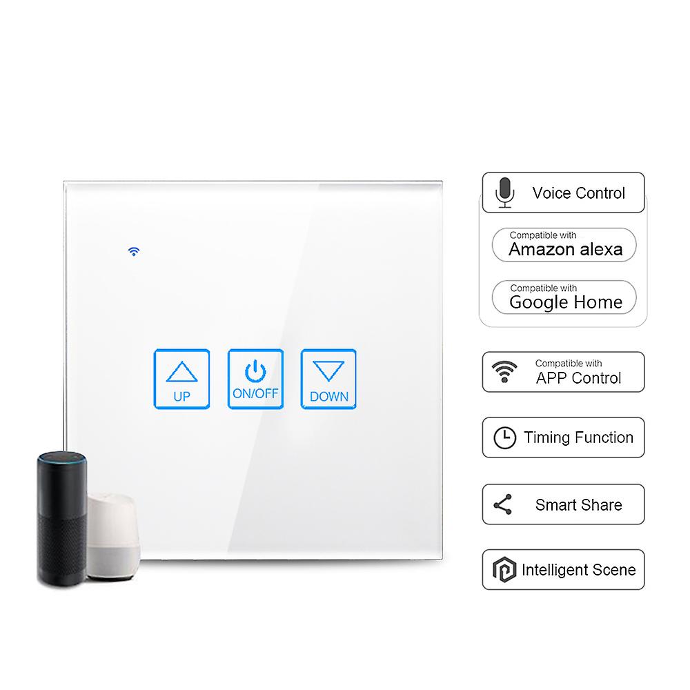 Wi-fi Smart Dimmer Switch Glass Panel Voice Control Smart Light Switch