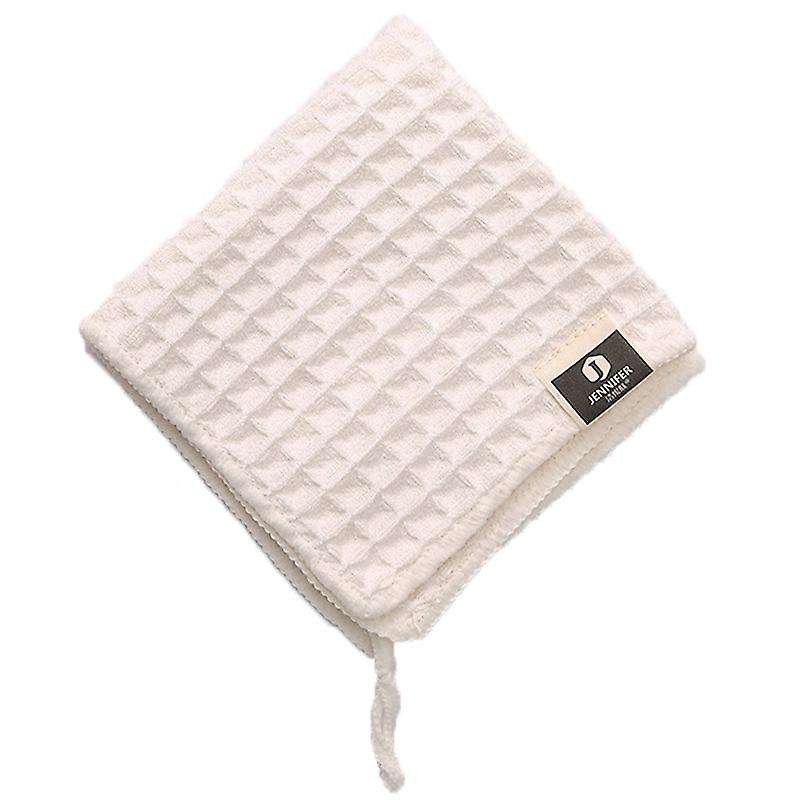Barista Bar Towel Milk Tea Shop Coffee Machine Special Rag Absorbing Water Without Lint Cleaning Cloth White Small Square Towel