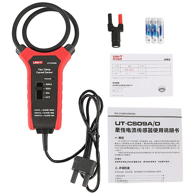 Uni-t Ut-cs09a/ut-cs09c/ut-cs09d Flex Clamp Sensor 3000a Flexible Ac Ammeter Oscilloscope  Multimeter Current Probe