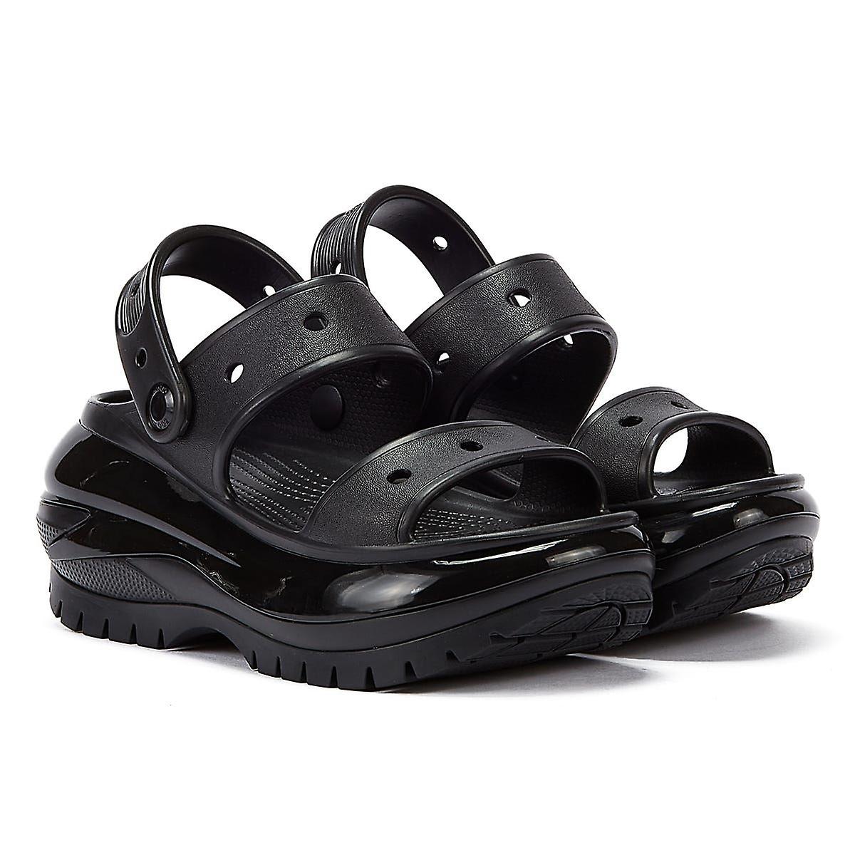 Crocs Classic Mega Crush Women's Black Sandals