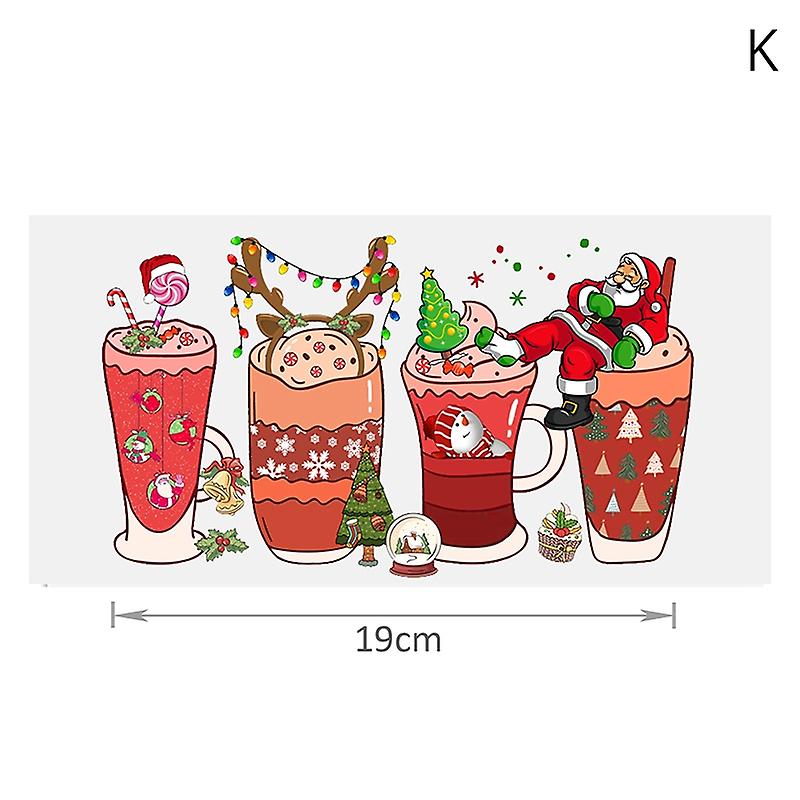 UV DTF Transfers Stickers Christmas Theme Pattern Beautiful Decoration