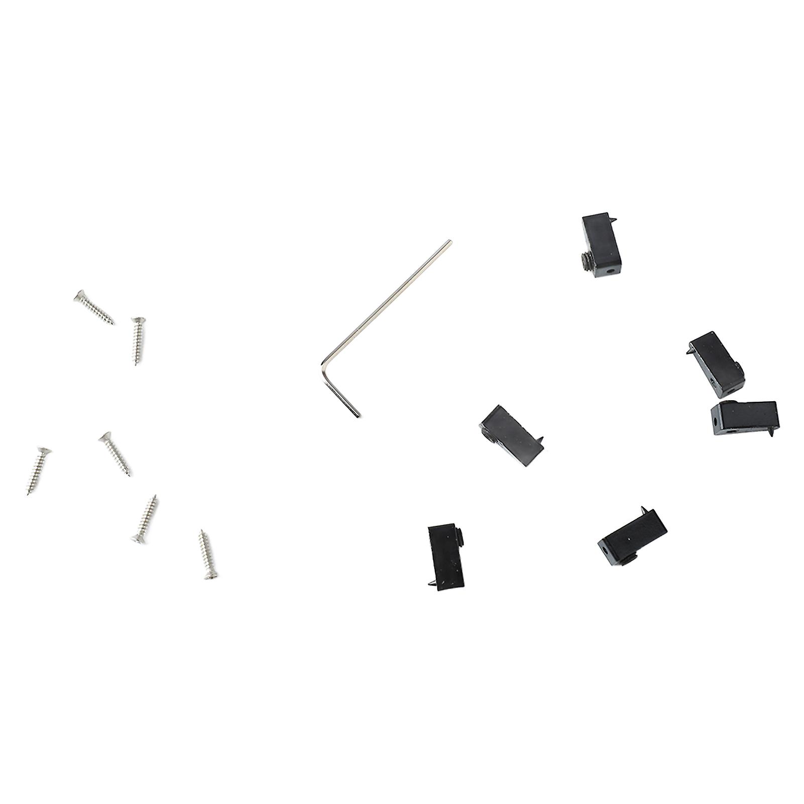 6 Pcs Guitar String Locking Nut Triangular Black Zinc Alloy Corrosion Resistance Headless Guitar String Lock 