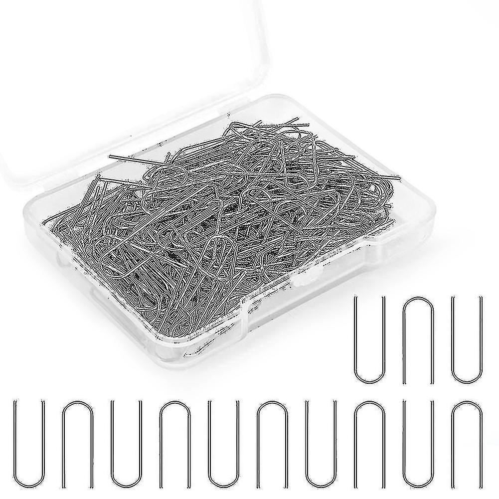 100 Pieces High Temperature Nichrome Wire Jump Rings, U-hook Hanger Hooks
