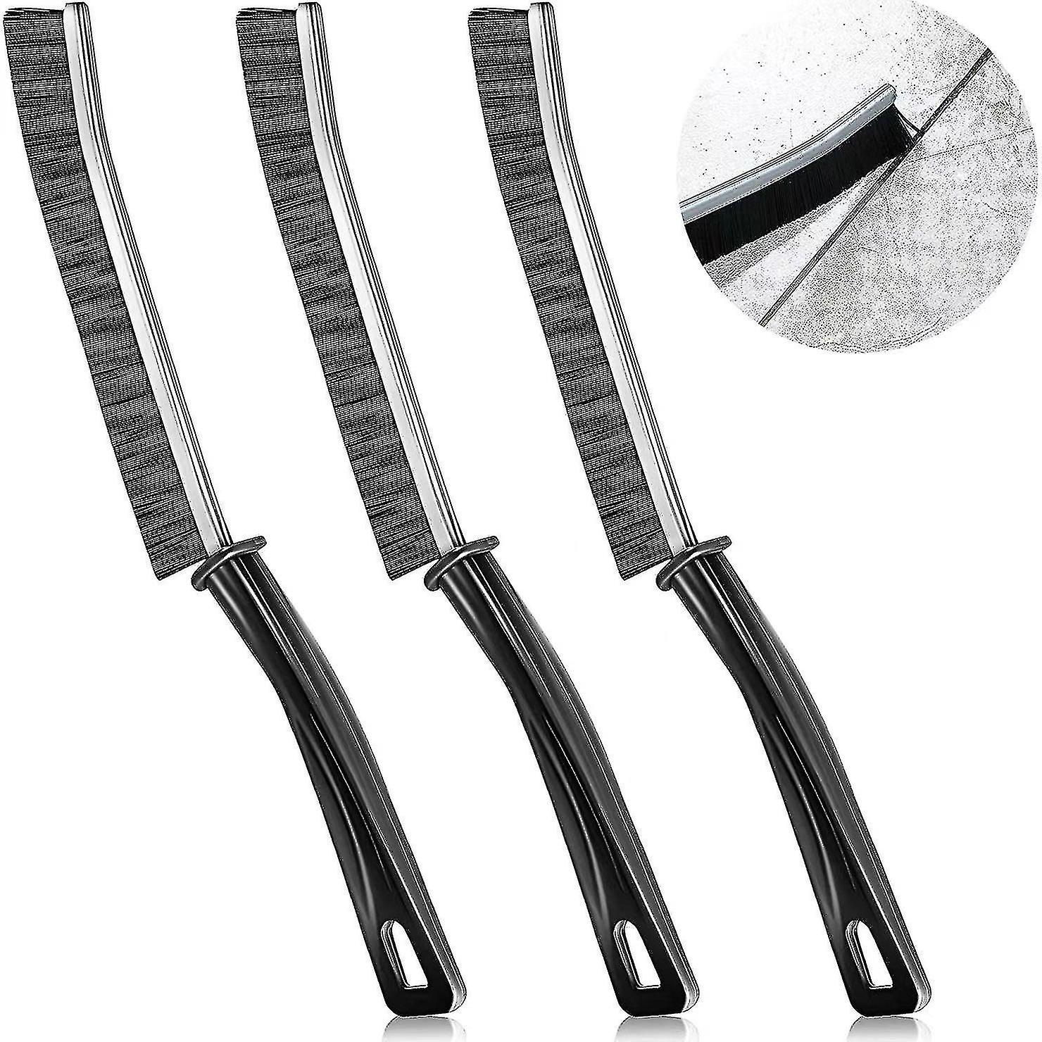 3 stk rengjøringsbørste for baderomssprekk, døde hjørner multifunksjonelle børster