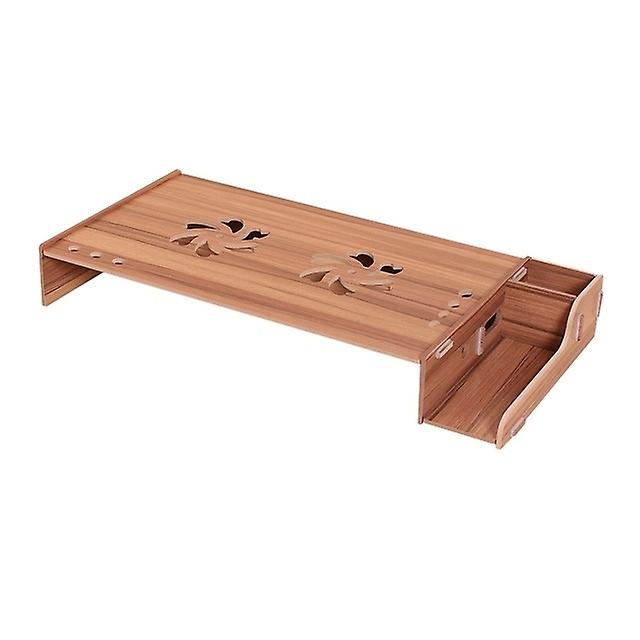 Elevated Wood Computer Monitor Stand