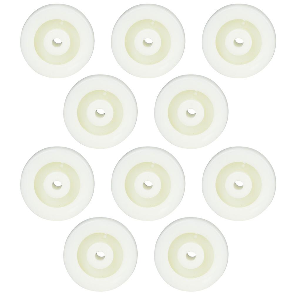 Pack of 10 5cm Round Nylon Swivel Casters, 20kg Load Capacity