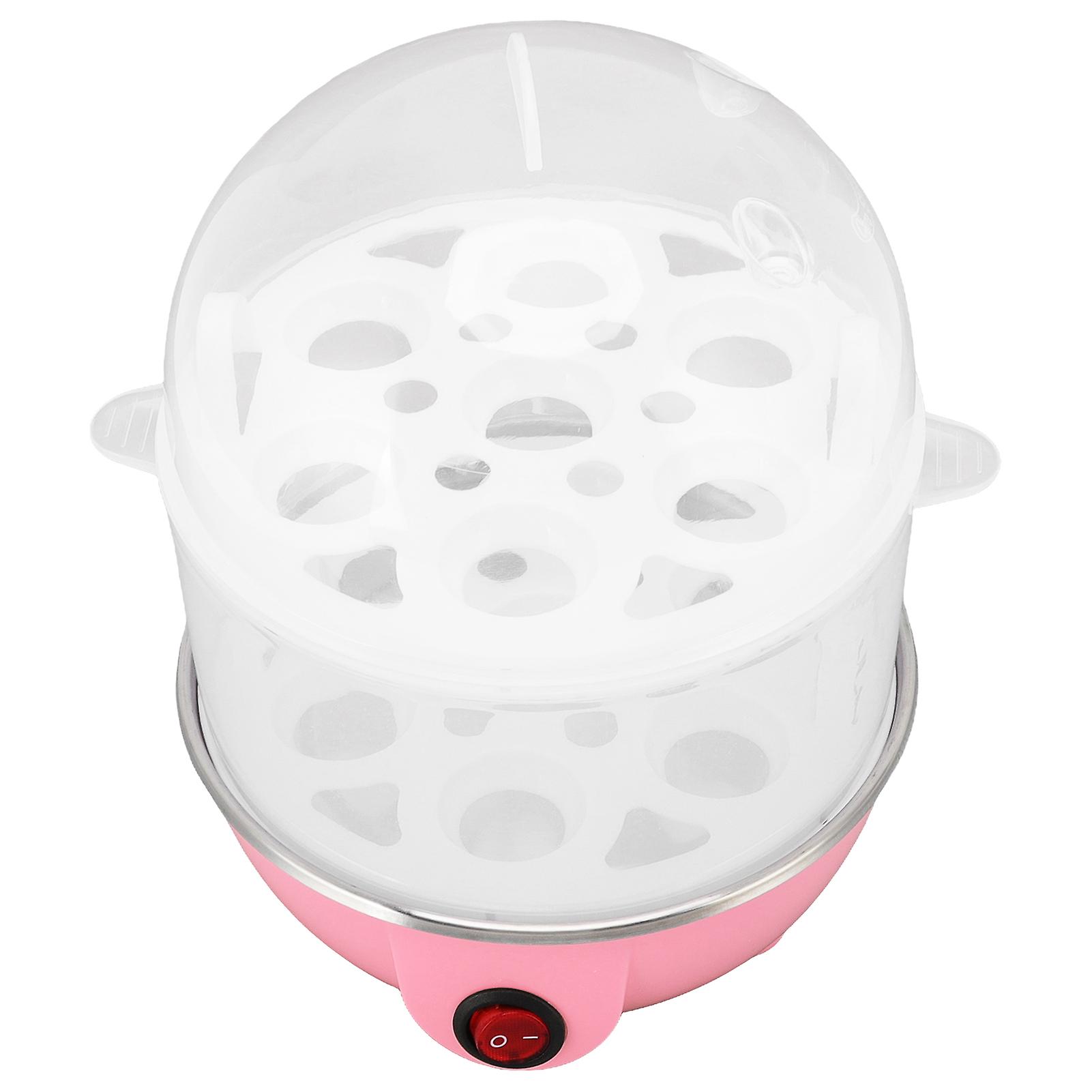 Home Egg Cooker 350W 2 Layers 14Pcs Eggs A Time Auto Power Off Safe Durable PP Egg Boiler With Measuring Cup for Home