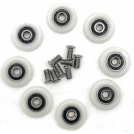 8 Replacement Wheels For 23 Mm Diameter Shower Door