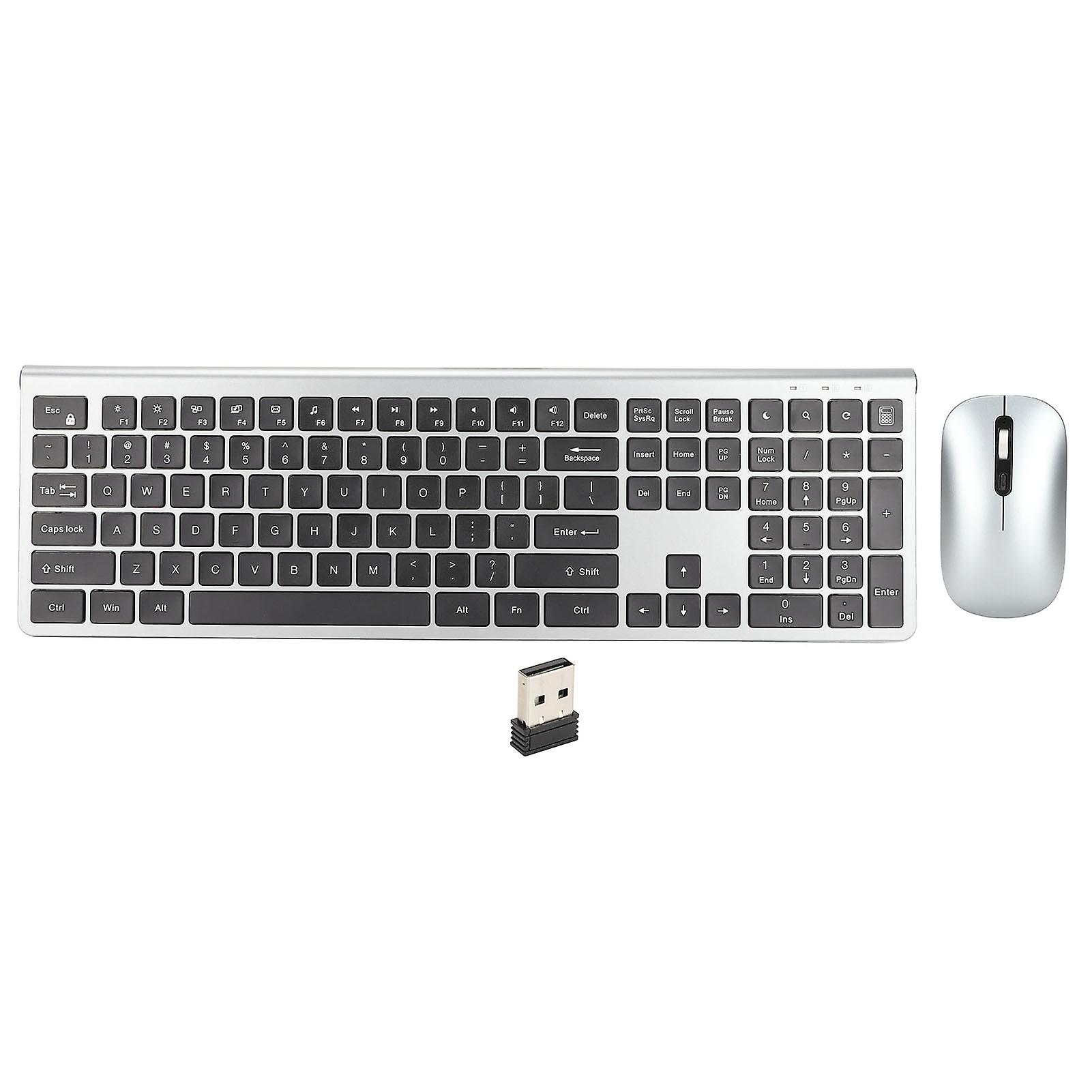 2.4G Wireless Keyboard and Mouse, Full Size, Keyboard, Mice, Laptop