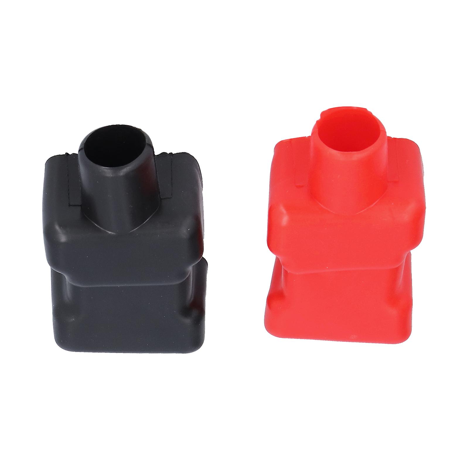 2pcs Universal Battery Terminal Boots Rubber Positive Negative Protective Boot Cap Car Accessories