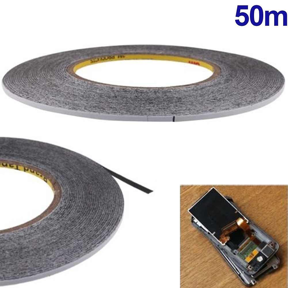 50M 3MM Sticker Double Sides Adhesive Tape Glue For Cellphone Screen LCD