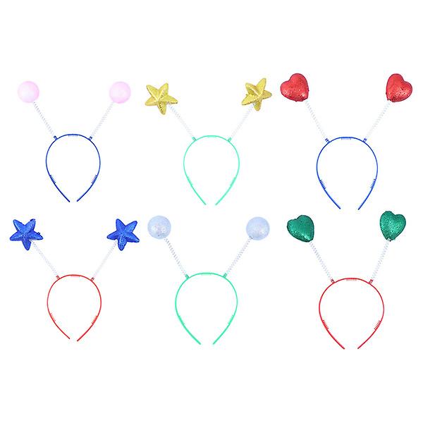 Glitter Ball Headband for Photography Prop Mixed Style 6pcs