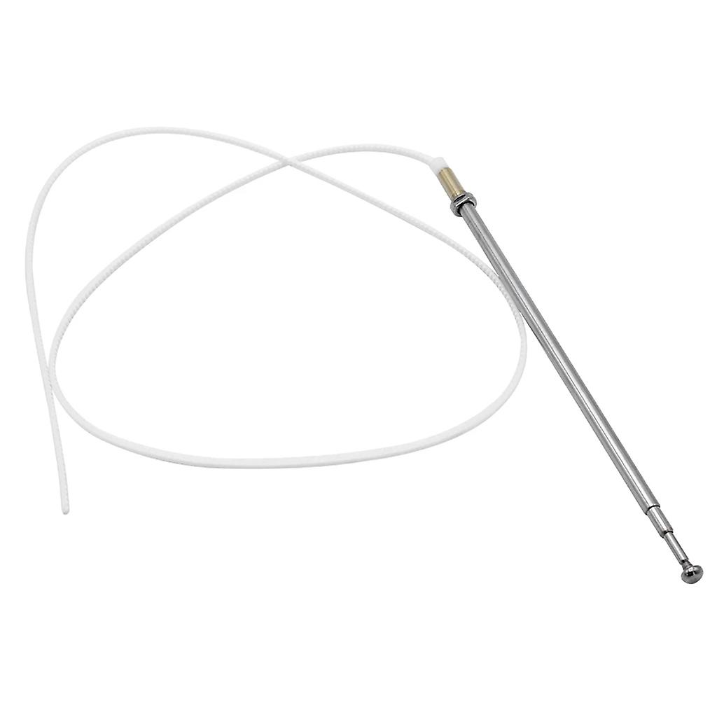 Surga Performance Telescopic Car Antenna - Electric AM/FM Mast For Mercedes W124 W201 BMW E30 (Silver, 87cm)