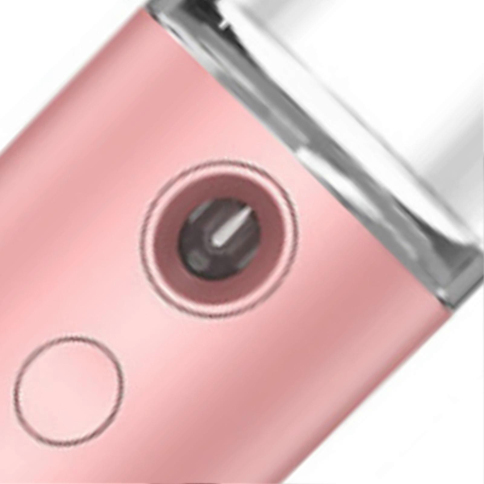 نانو رذاذ الوجه بخاخ ABS الإسكان الجيب حجم USB شحن الماء مرطب الوجه للترطيب الوردي 