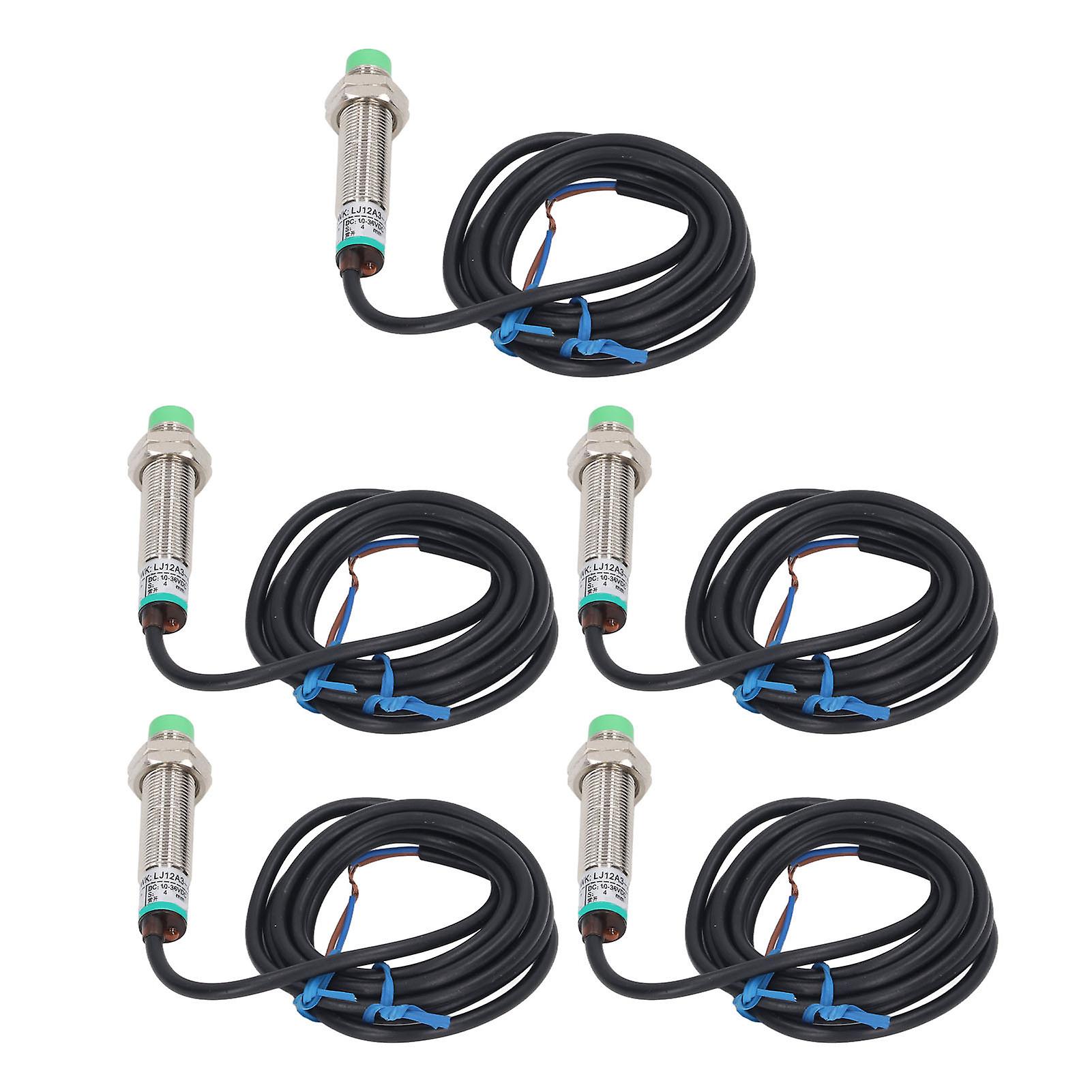 5PCS 2 Wire NO Proximity Switch Distance Detection Approach Sensor Normally Open 10‑36VDC 