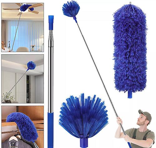 Microfiber & Cobweb Duster Cleaning Brush Ceiling Fan Cleaner Kit Extension Pole