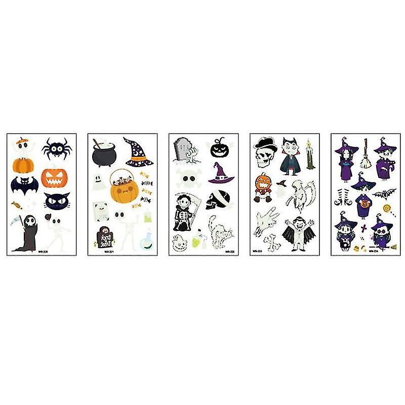 5pcs Sticker For Hallowmas For Halloween Decorations