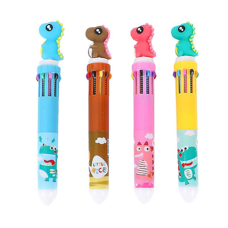 4pcs Dinosaur Shaped Ballpoint Pens