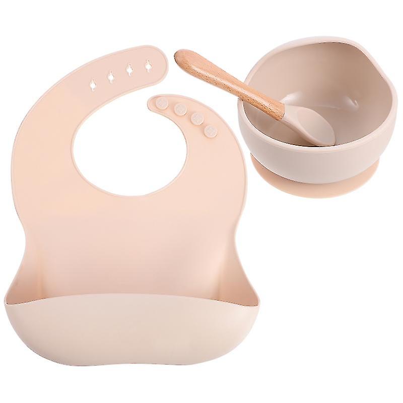 3pcs Baby Bib Bowl Spoon